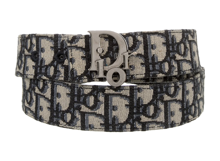 Dior Oblique Jacquard Canvas Belt (Pre-Owned)