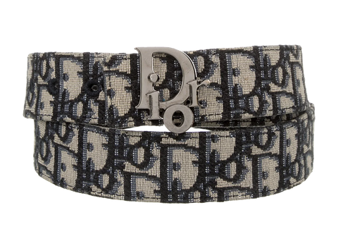 Dior Oblique Jacquard Canvas Belt (Pre-Owned)