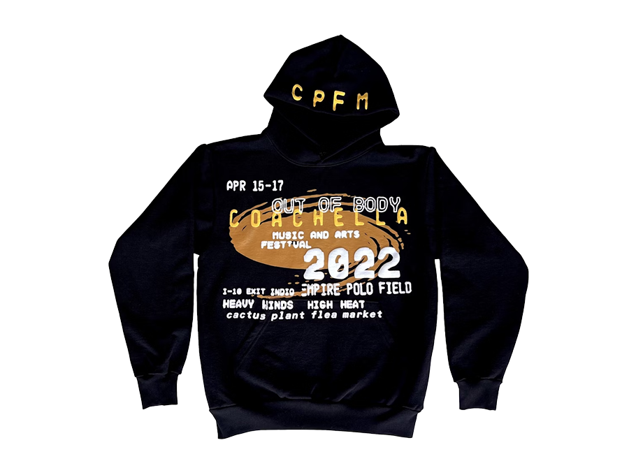 Cactus Plant Flea Market Coachella x CPFM Weekend 1 Hoodie Black