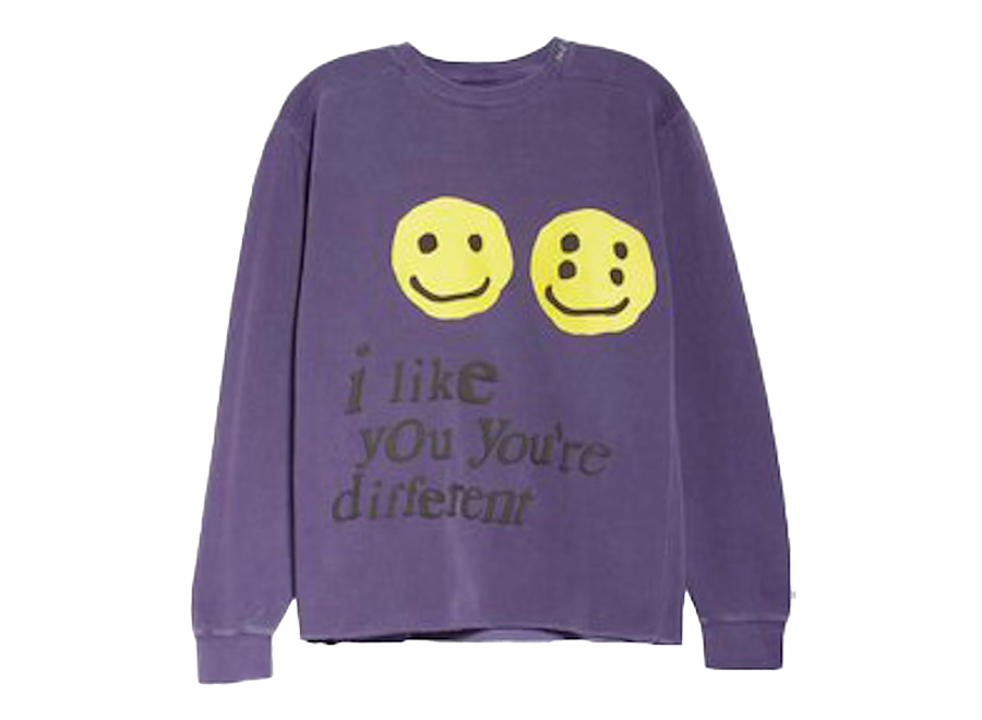 Cactus Plant Flea Market x Union I Like You You're Different Crewneck Purple (Pre-Owned)