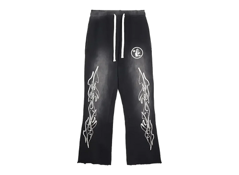 Hellstar Flame Flare Sweatpants Black (Pre-Owned)