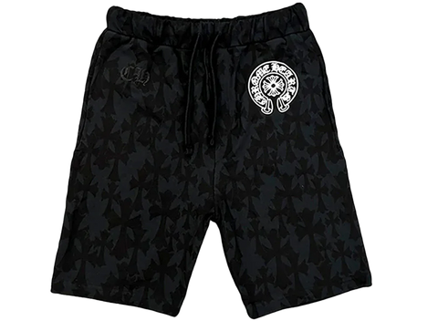 Chrome Hearts Cemetery Cross All Over Print Shorts (Pre-Owned)