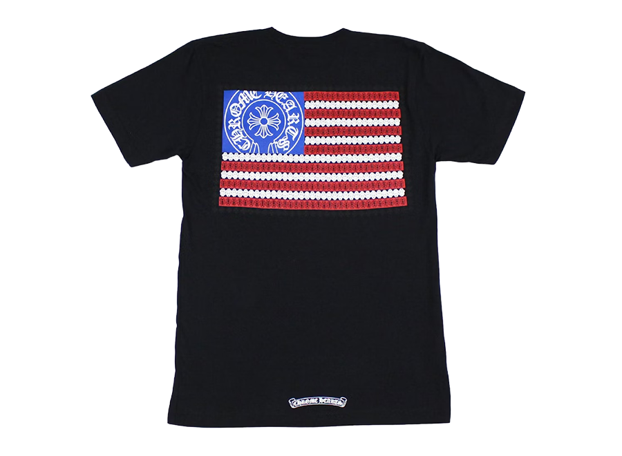 Chrome Hearts American Flag Dagger T-shirt Black (Pre-Owned)