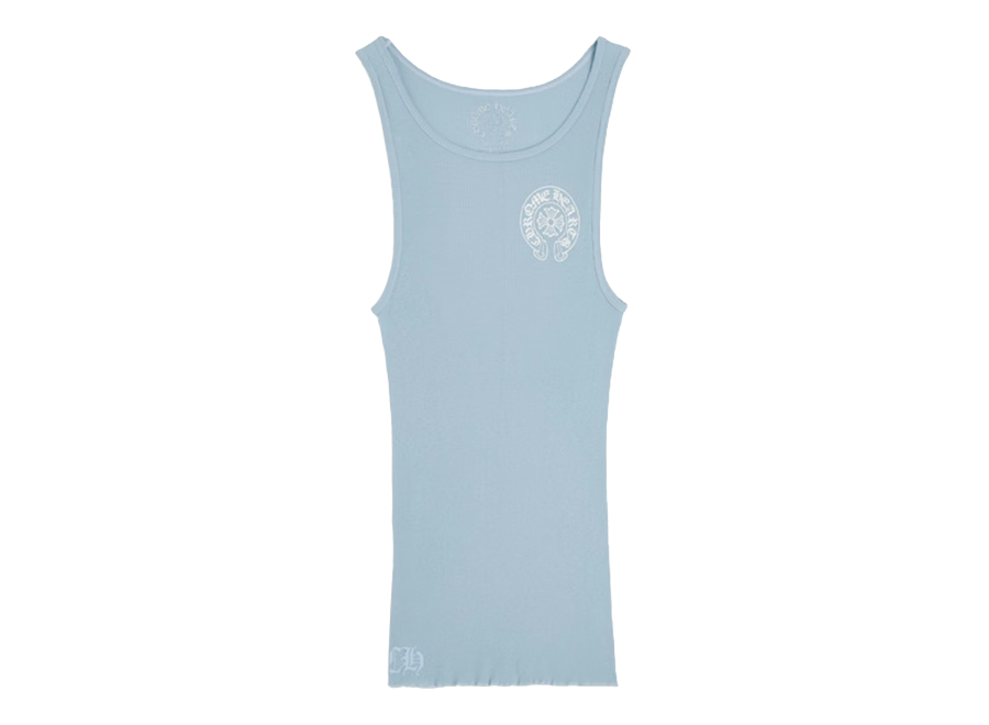 Chrome Hearts Baby Blue Rib Tank Blue
