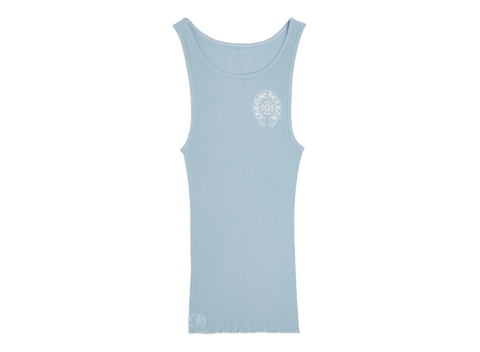 Chrome Hearts Baby Blue Rib Tank Blue