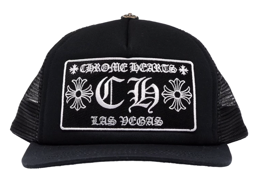 Chrome Hearts CH Las Vegas Trucker Hat Black