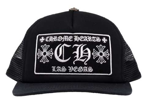 Chrome Hearts CH Las Vegas Trucker Hat Black