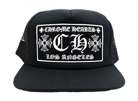 Chrome Hearts CH Los Angeles Trucker Hat Black/Black (Pre-Owned)