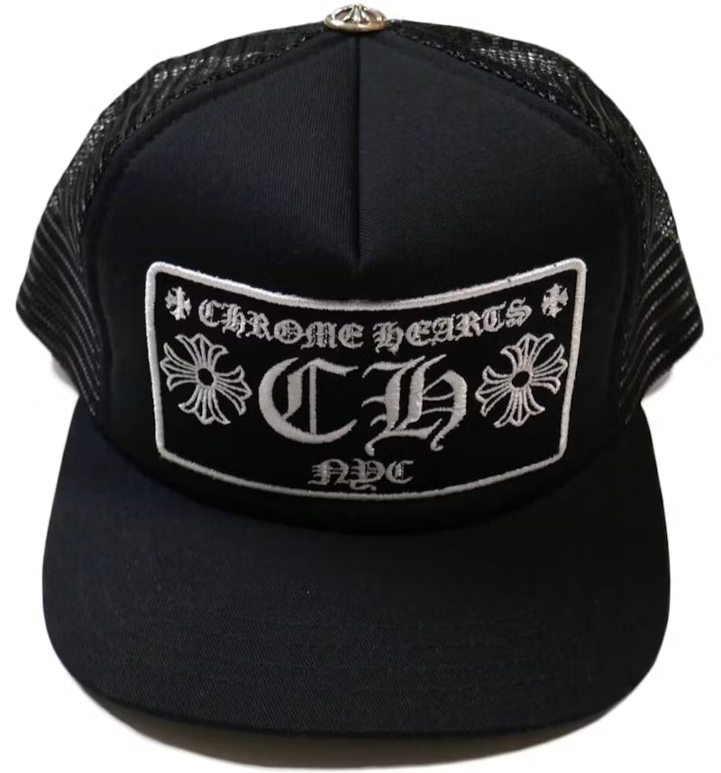 Chrome Hearts CH NYC Trucker Hat Black/Black