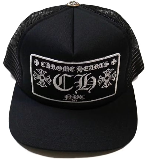 Chrome Hearts CH NYC Trucker Hat Black/Black