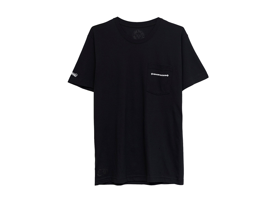 Chrome Hearts Cemetery Cross Tire Tracks T-Shirt Black