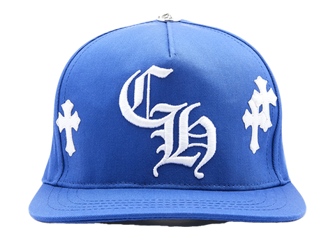 Chrome Hearts Cross Patch Baseball Hat Blue (Pre-Owned)