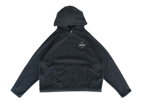 Chrome Hearts Leather Patch Fleece Hoodie