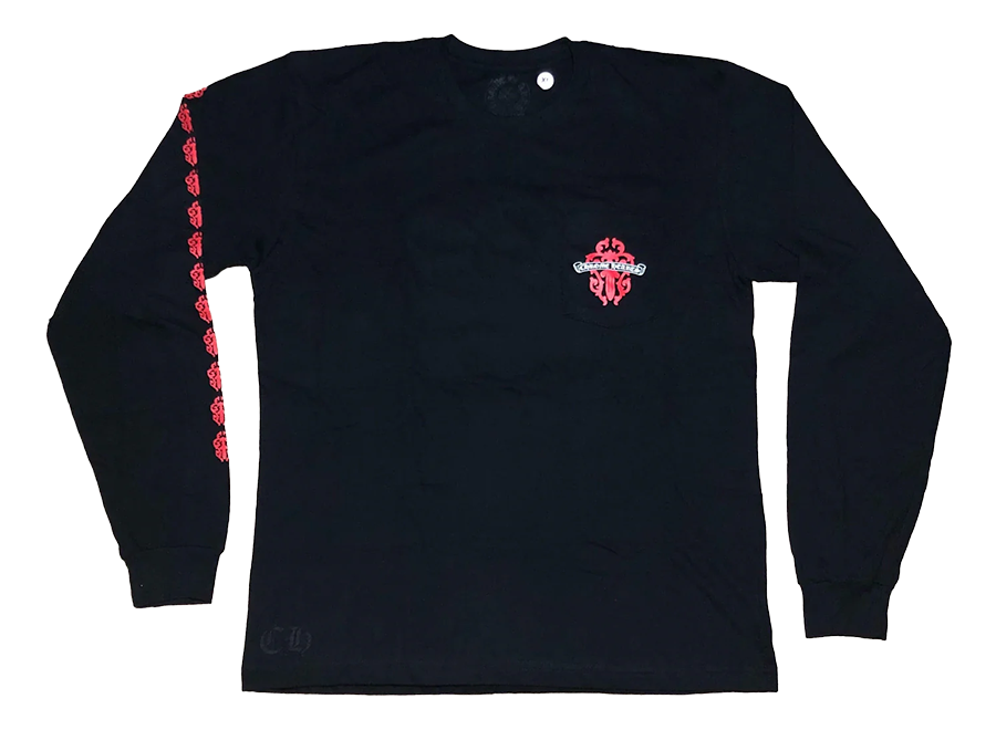 Chrome Hearts Dagger L/S T-shirt Black/Red (Pre-Owned)