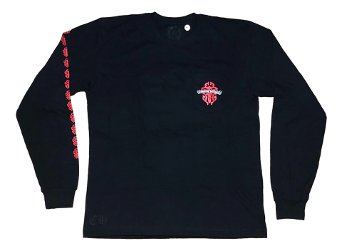 Chrome Hearts Dagger L/S T-shirt Black/Red (Pre-Owned)