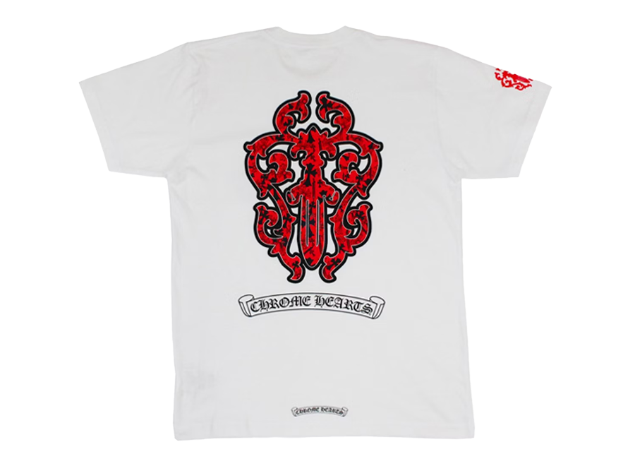 Chrome Hearts Stencil Dagger T-Shirt White