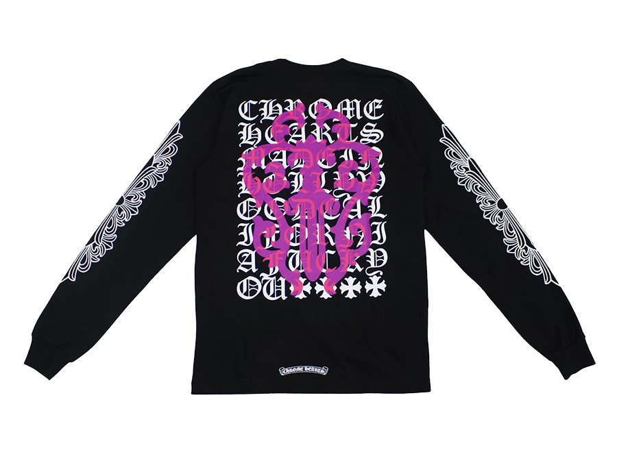 Chrome Hearts Eye Chart Dagger Longsleeve T-shirt Black (Pre-Owned)