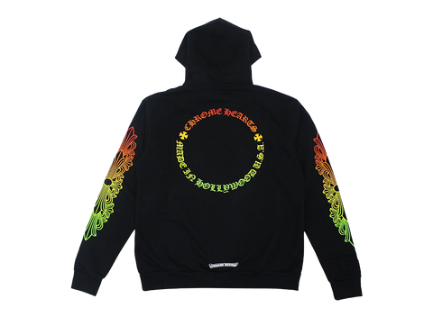 Chrome Hearts Floral Sleeve Gradient Made In Hollywood Hoodie Black/Gradient (Pre-Owned)