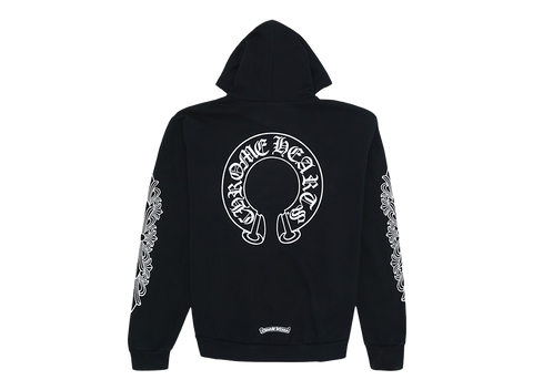 Chrome Hearts Horseshoe Floral Hoodie Black (Pre-Owned)