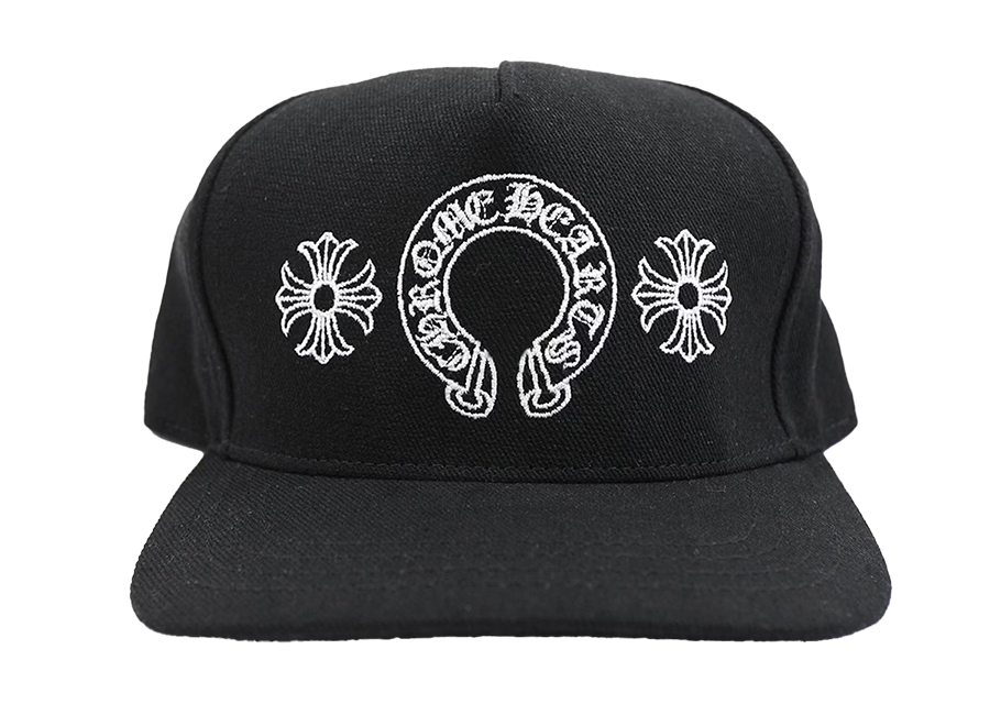 Chrome Hearts Horseshoe Denim Baseball Hat Black (Pre-Owned)