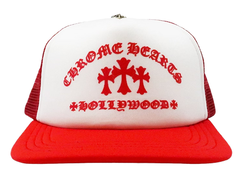 Chrome Hearts King Taco Trucker Hat Red/White (Pre-Owned)
