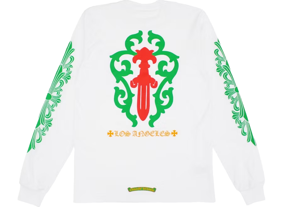 Chrome Hearts Los Angeles Exclusive Christmas L/S T-shirt White (Pre-Owned)