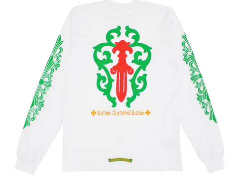 Chrome Hearts Los Angeles Exclusive Christmas L/S T-shirt White (Pre-Owned)