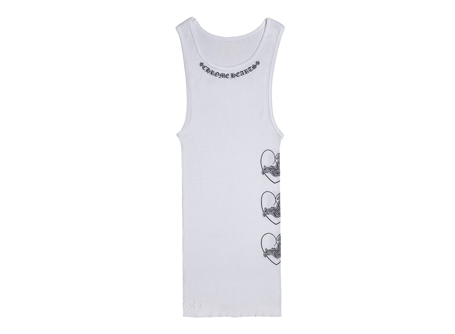 Chrome Hearts Love You Rib Tank White/Black