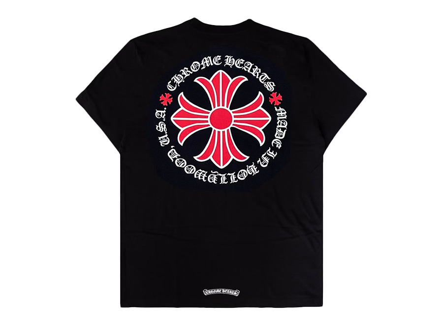 Chrome Hearts Made In Hollywood Plus Cross T-shirt Black/Red (Pre-Owned)