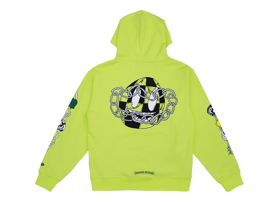 Chrome Hearts Matty Boy Link Hoodie Lime Green (Pre-Owned)