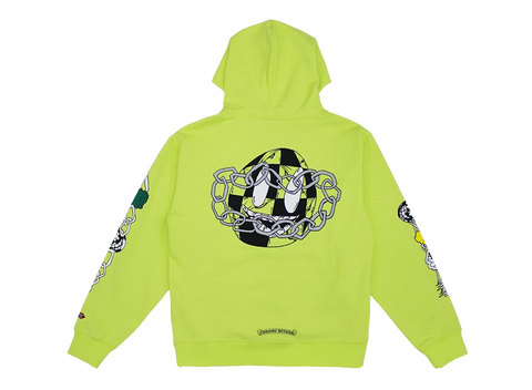 Chrome Hearts Matty Boy Link Hoodie Lime Green (Pre-Owned)