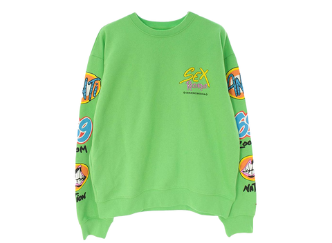 Chrome Hearts Matty Boy Sex Records Crewneck Sweatshirt Citrus (Pre-Owned)
