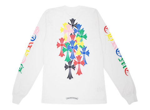 Chrome Hearts Multi Color Cross Cemetery L/S T-shirt White (Pre-Owned)