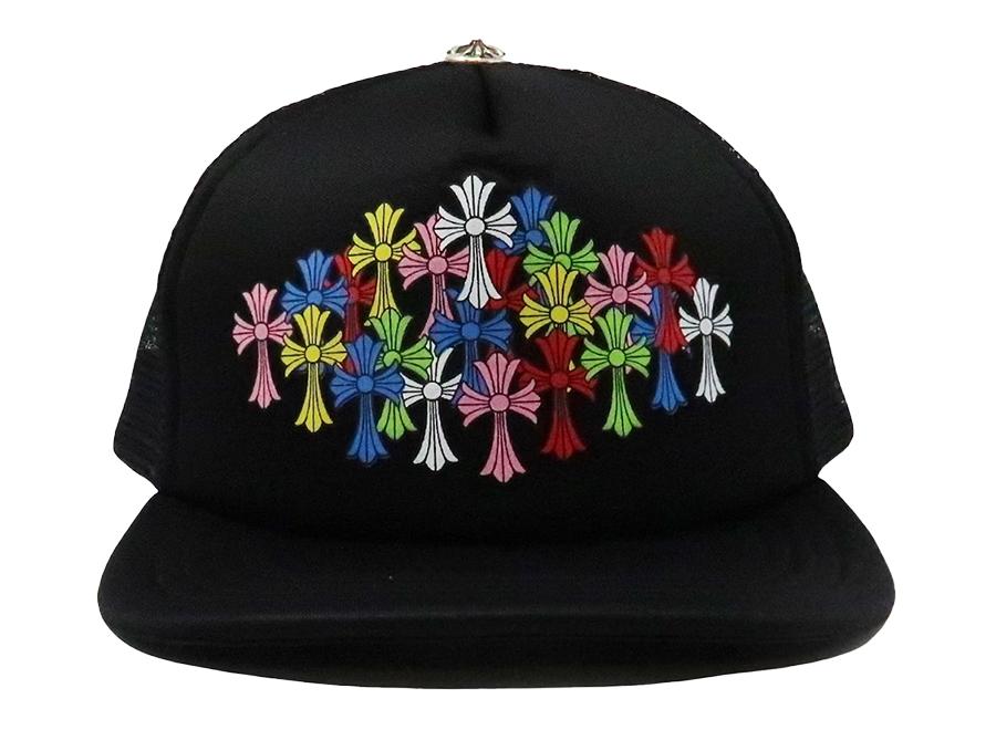 Chrome Hearts Multi Color Crosses Trucker Hat Black (PreOwned)