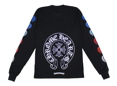 Chrome Hearts Multi Color Horse Shoe L/S T-shirt Black (Pre-Owned)
