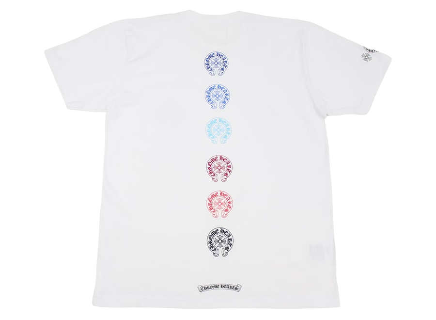 Chrome Hearts Multi Color Horse Shoe T-shirt White (Pre-Owned)