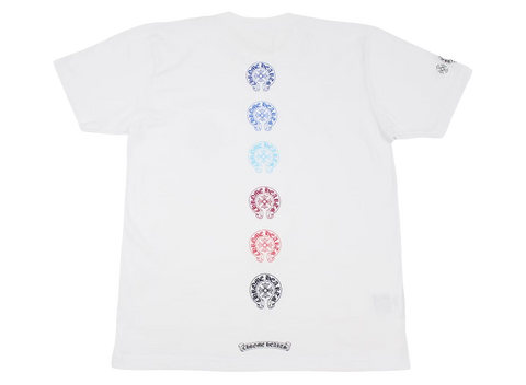 Chrome Hearts Multi Color Horse Shoe T-shirt White (Pre-Owned)
