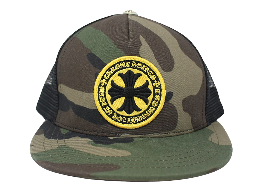 Chrome Hearts Plus Cross Seal Stamp Trucker Hat Camo