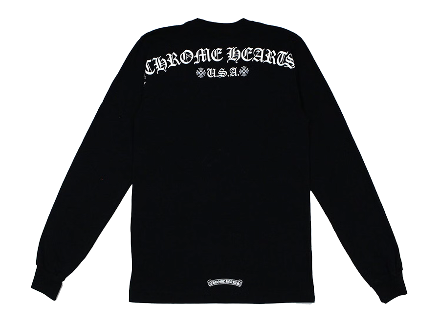 Chrome Hearts Script Letter Logo L/S T-shirt Black