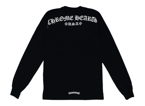 Chrome Hearts Script Letter Logo L/S T-shirt Black (Pre-Owned)