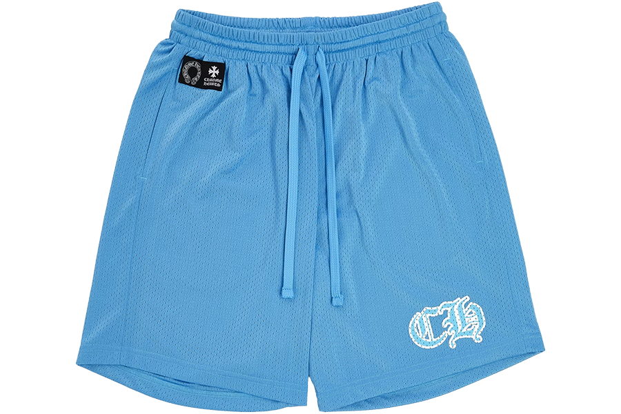 Chrome Hearts Sports Mesh Varsity Shorts Blue (Pre-Owned)