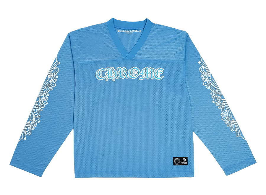 Chrome Hearts Sports Mesh Warm Up Jersey Blue