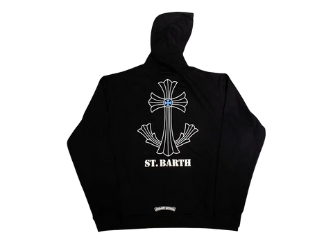 Chrome Hearts St. Barths Exclusive Anchor Hoodie Black/Blue (Pre-Owned)