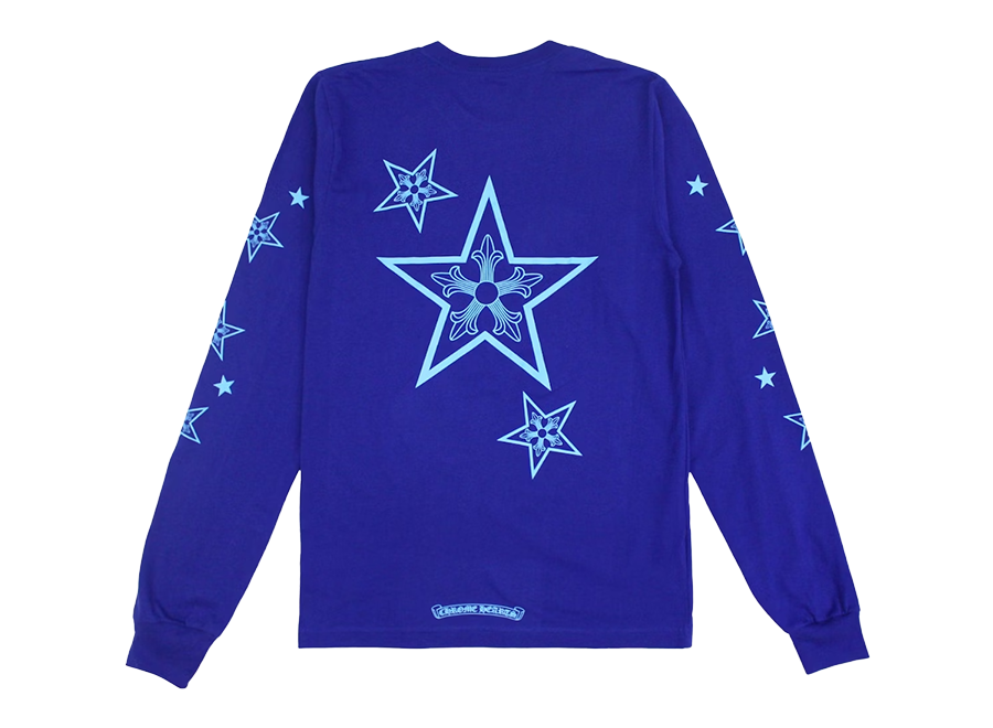 Chrome Hearts Star L/S T-Shirt Blue (Pre-Owned)