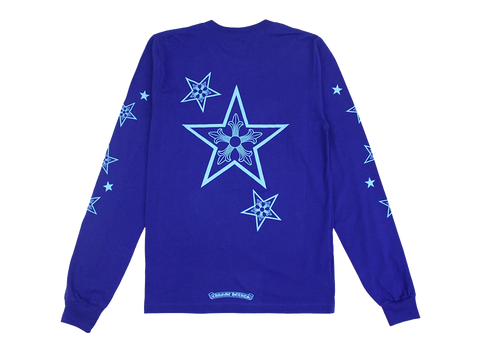Chrome Hearts Star L/S T-Shirt Blue (Pre-Owned)