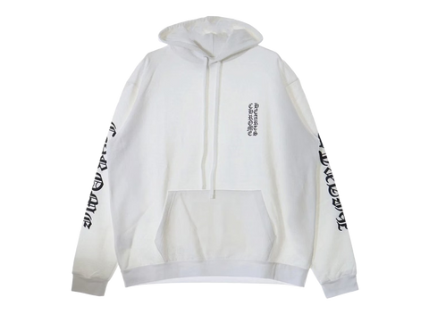 Chrome Hearts Vertical Logo Hoodie White