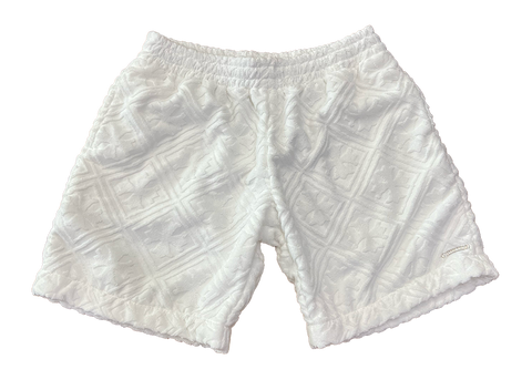 Chrome Hearts White Plus Monogram Towel Shorts