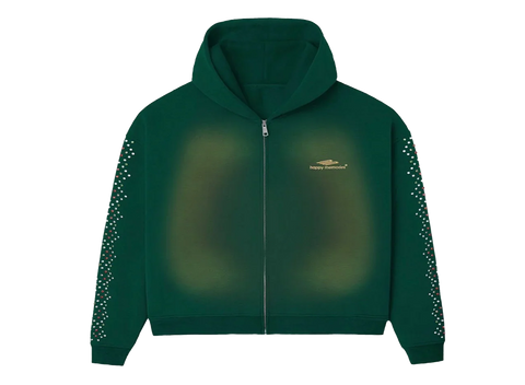 HMDD Crystal Zip Up Sweatshirt Green (Pre-Owned)