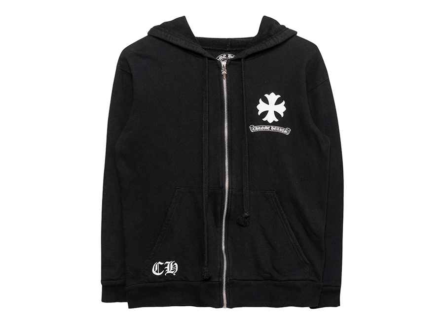 Chrome Hearts Psychedelic Zip Up Hoodie Black (Pre-Owned)