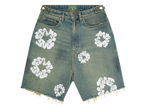 Denim Tears Dirty Wash Wreath Short Light Wash (Pre-Owned)